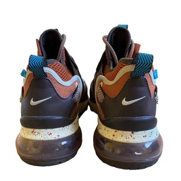 Nike Air Max 270 Bowfin Men's Dark Russet Brown Athletic Shoes Sneakers Size 8.5 - Picture 6 of 10